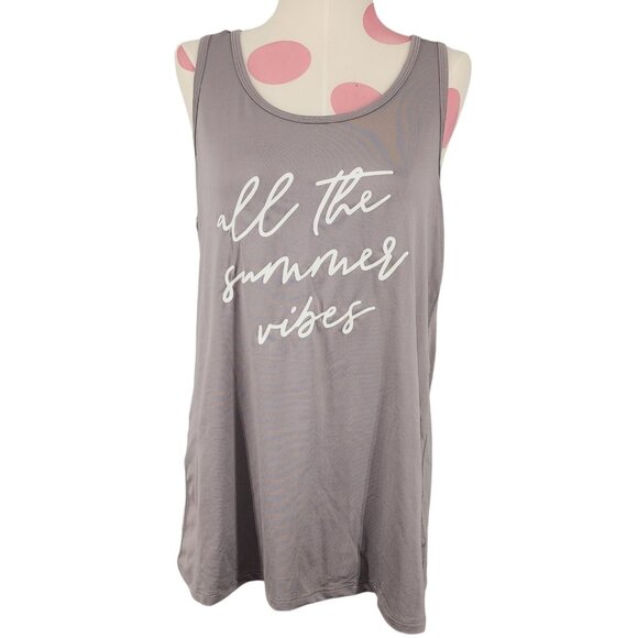 Women's C9 Champion Dry Fit Athletic Tank Top Medium All The Summer Vibes - Picture 1 of 5